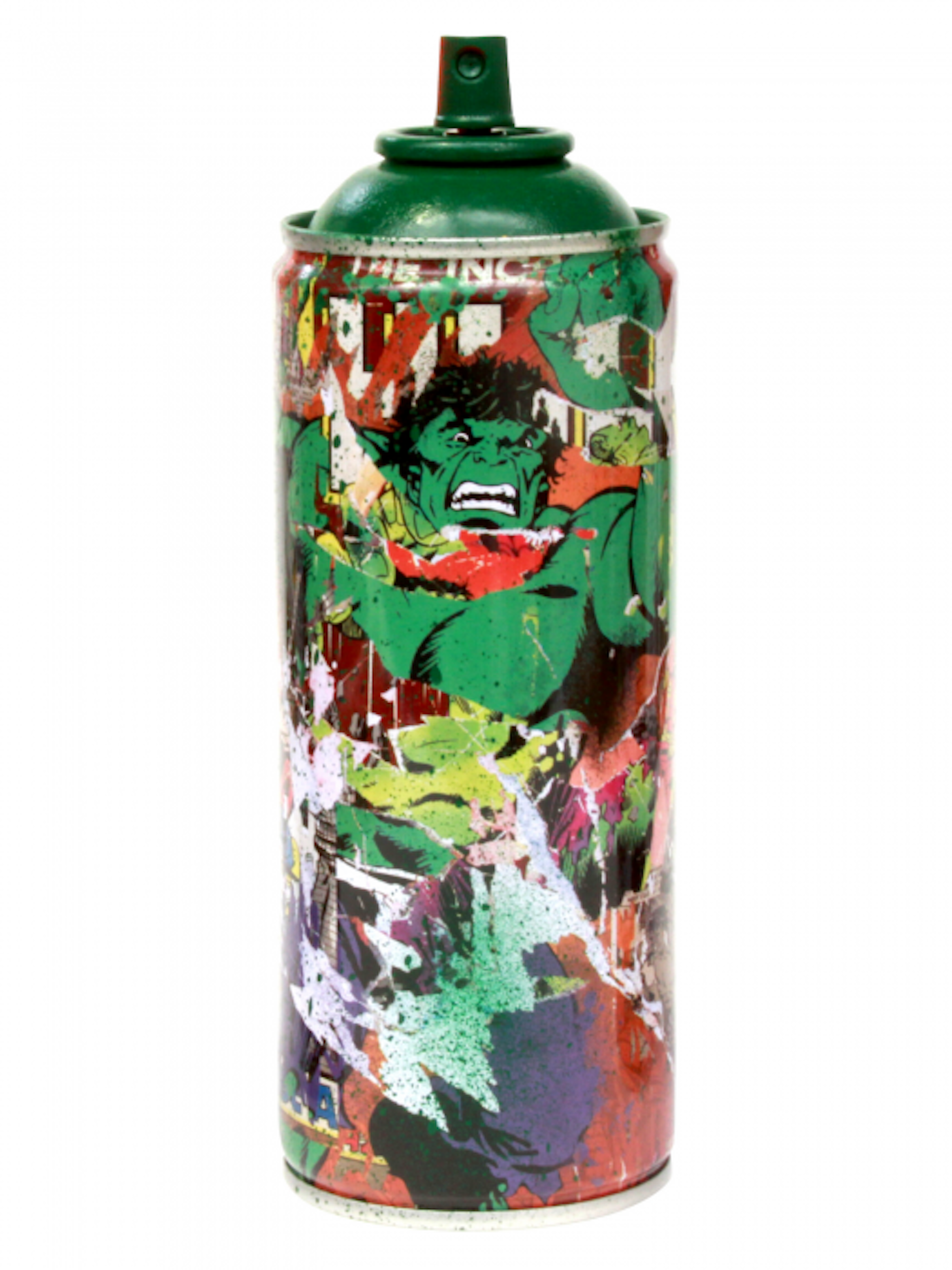 Mr. Brainwash, "Hulk" Metal Spray Can