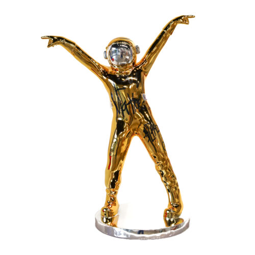 Dancing Spaceman (amber and silver) | 28"