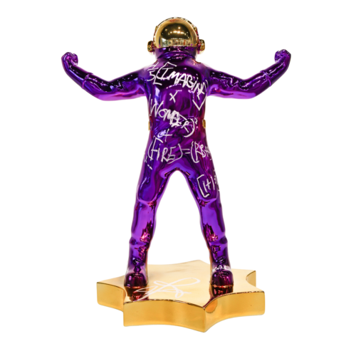 Wide Open (purple and gold) | 18"