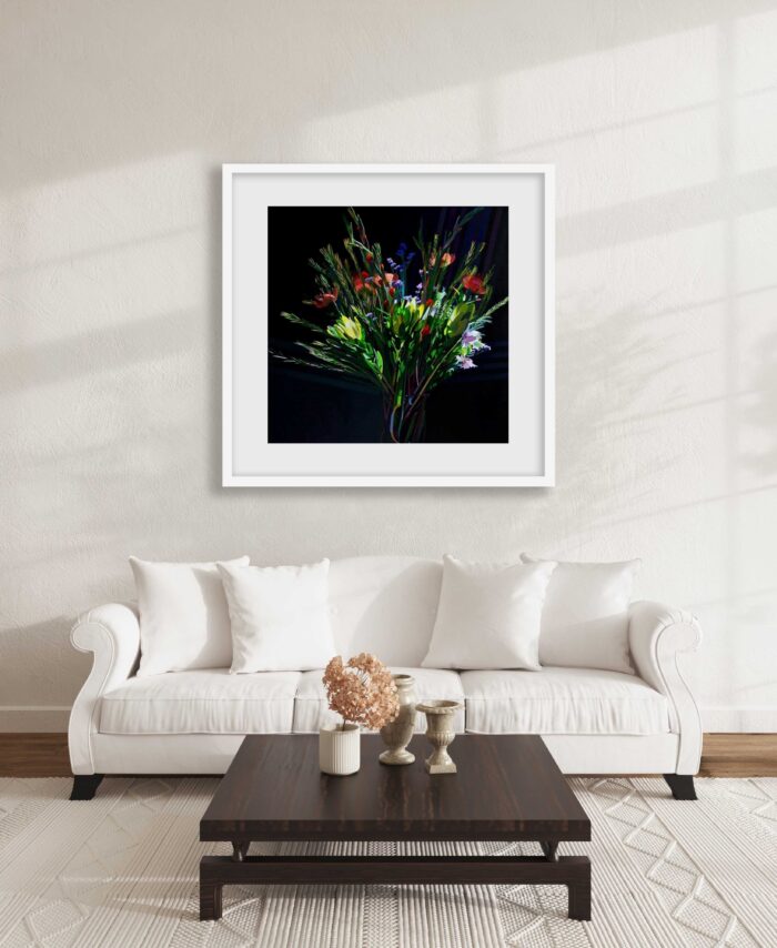 Floral Study 1 | 39.35" x 39.35", 49.75" x 49.75" Framed