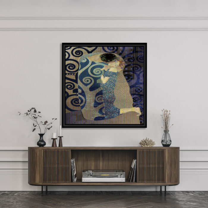 Squares and Kisses | 44" x 44"