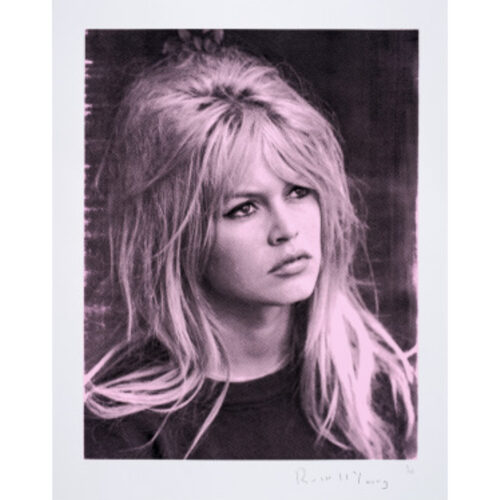 Bridget Bardot, Femme Fatale (light pink) | 30" x 24"