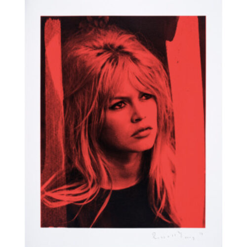 Bridget Bardot, Femme Fatale (red) | 30" x 24"