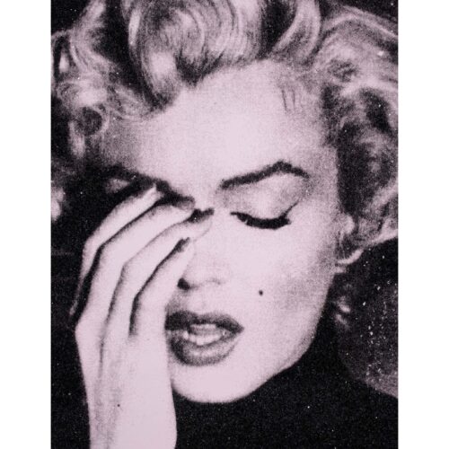 Marilyn Crying (earth pink) | 28” x 21”