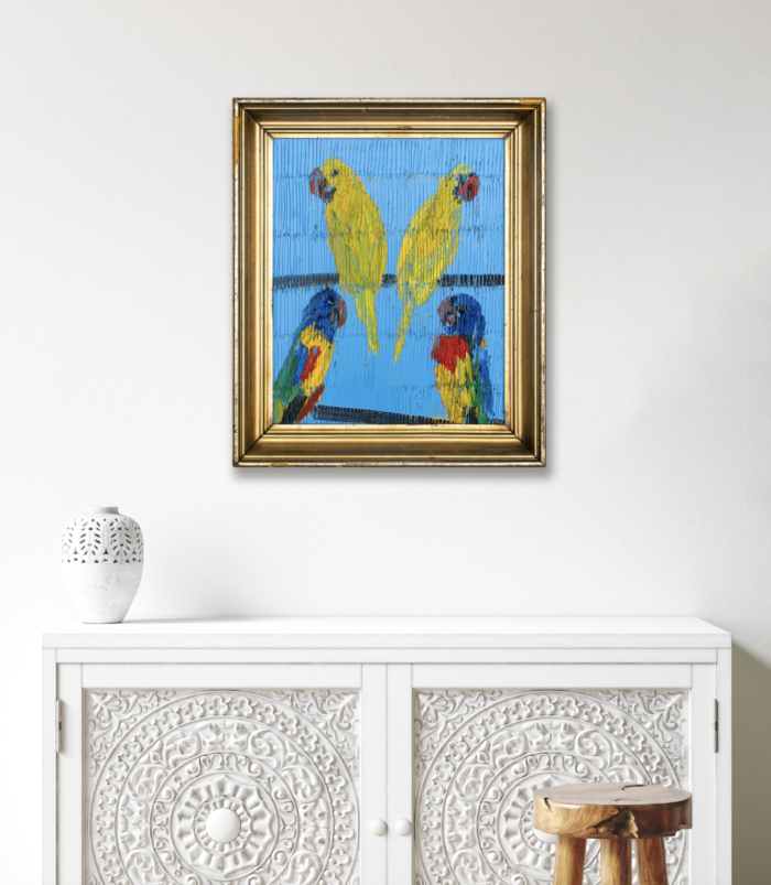 Grass Keets | 17" x 14", 24" x 21" Framed