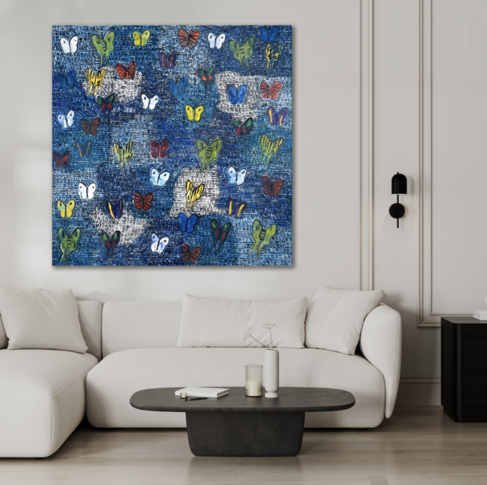 Guardians in Blue | 60" x 60"