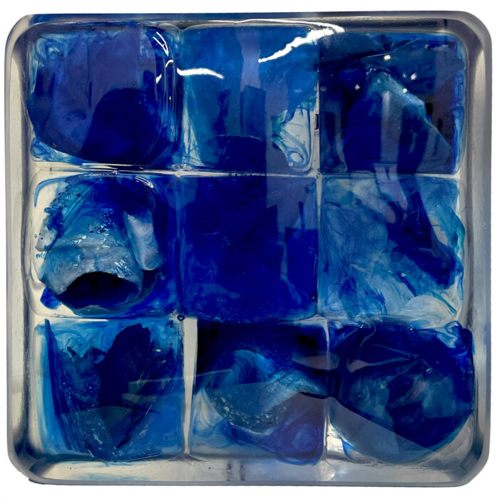 Chroma in Blue | 10" x 10" x 3"