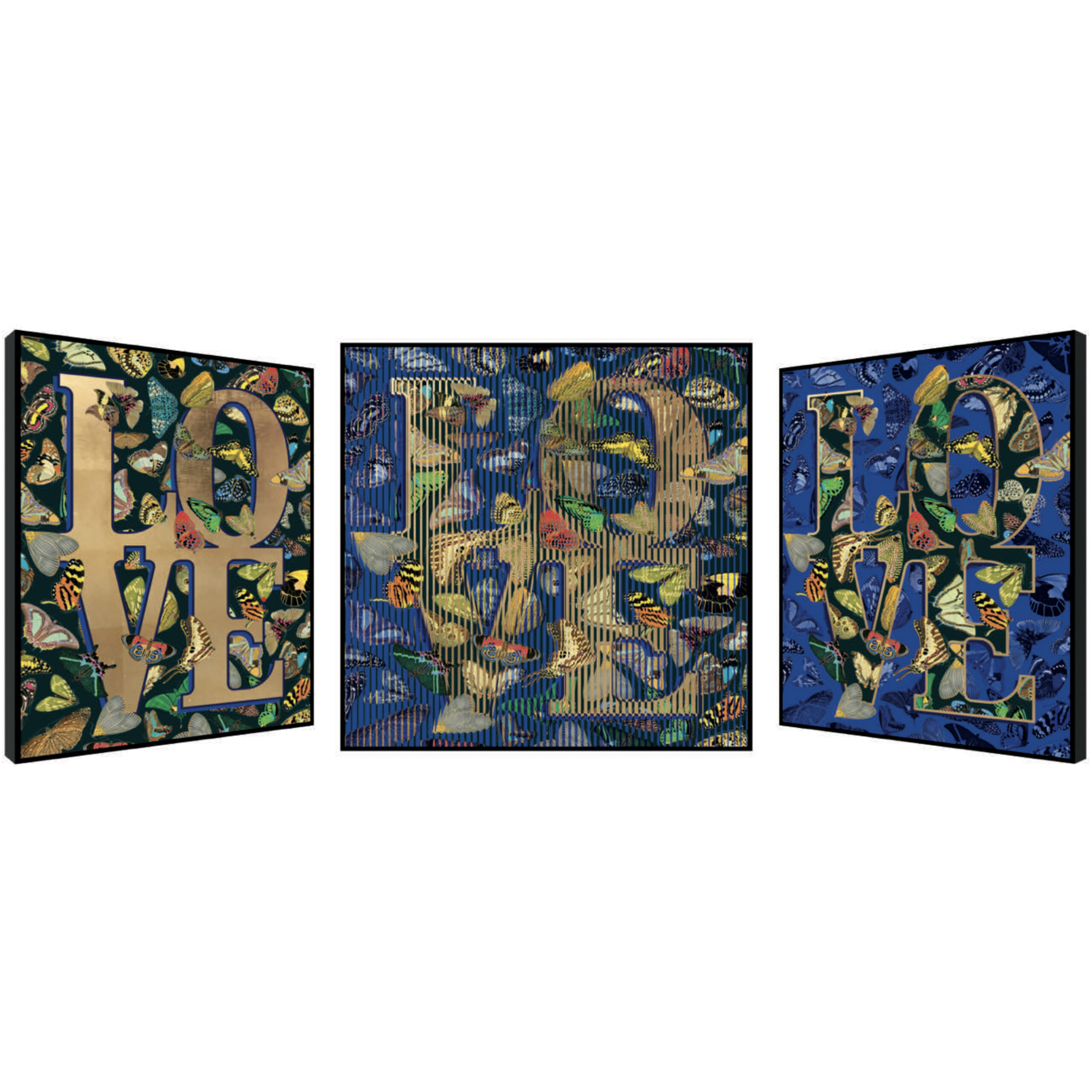 La Forêt des Papillons | 38" x 38" Framed