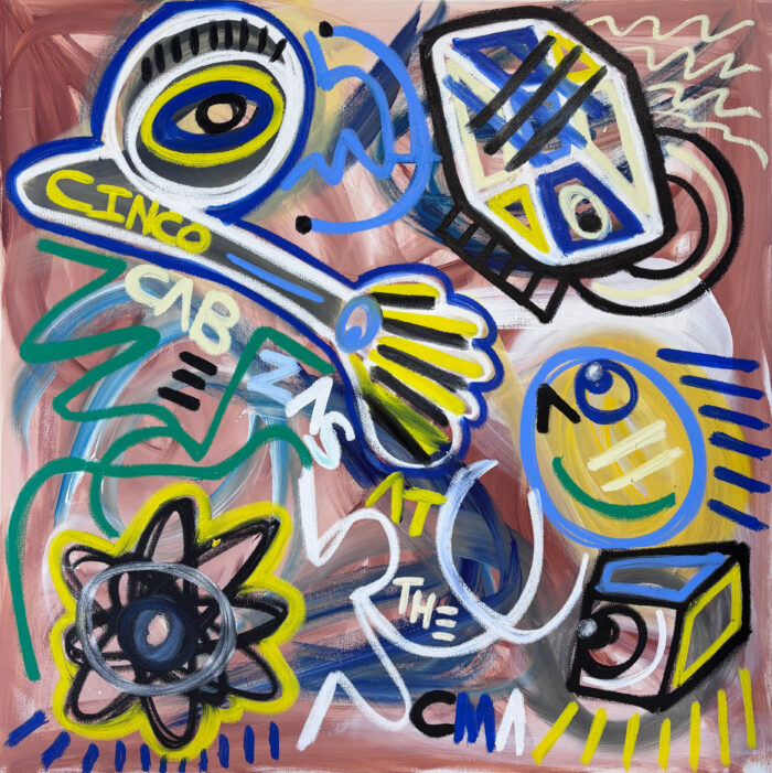 Cinco Cabezas at the CMA | 48" x 48"