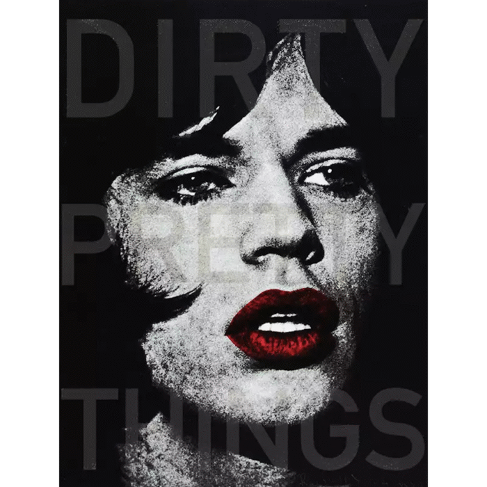 DIRTY PRETTY THINGS: Mick Jagger Red Lips | 32" x 24"