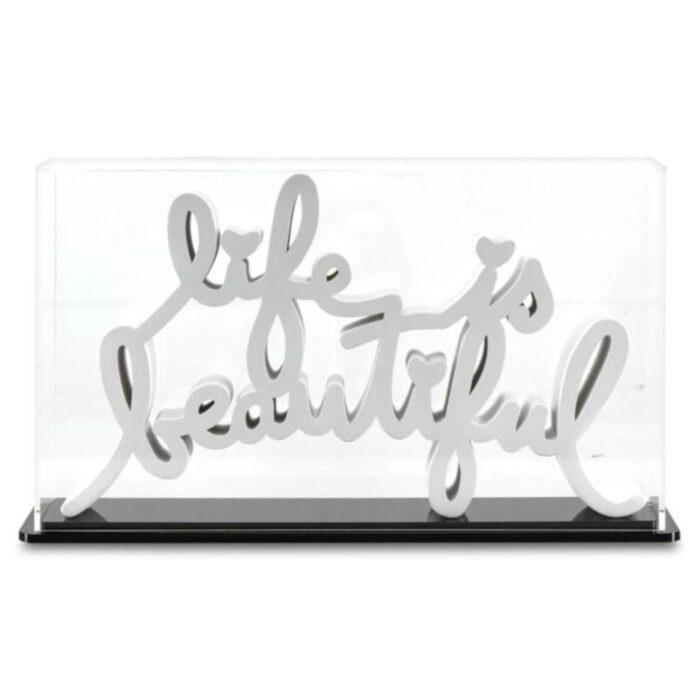 Life Is Beautiful - White | 7" x 12" x 1.75"