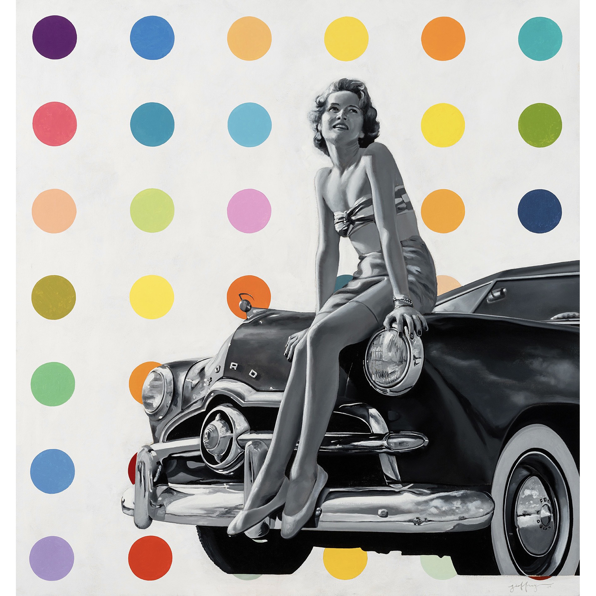 Polka Dot Princess 1949 | 37.5" x 35.5"