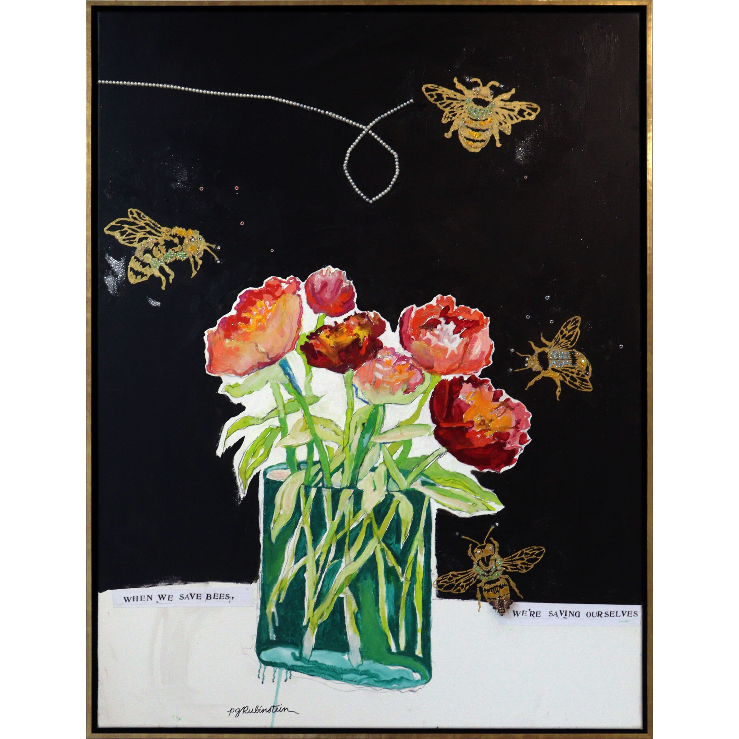 Sunbeam (Honeybee Two) | 37" x 49"