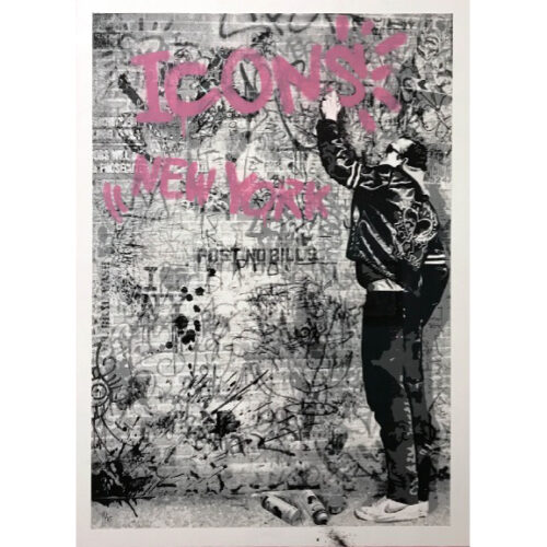 The Wall (Pink) | 30" x 22"