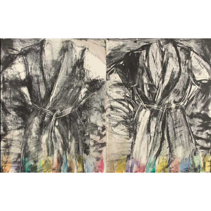 Two Robes with Watercolor | 38" x 59"