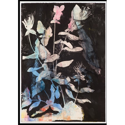 Wildflowers in the Night | 42.3" x 30.75"