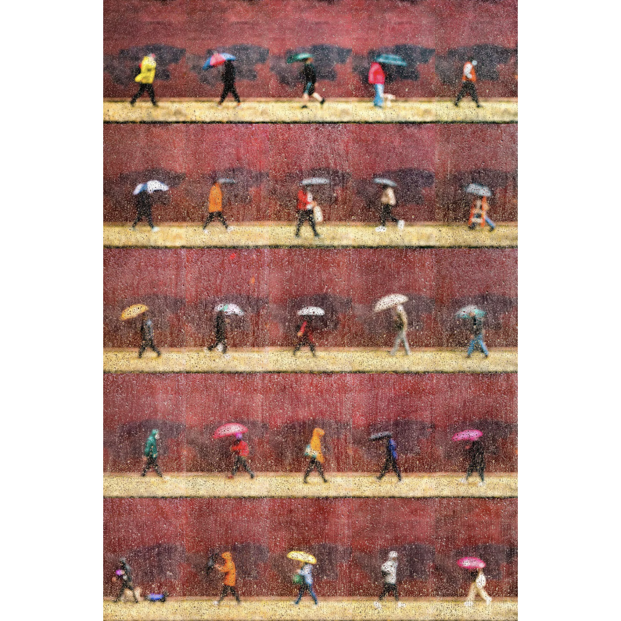 Grove Street In the rain, West Village, NYC
