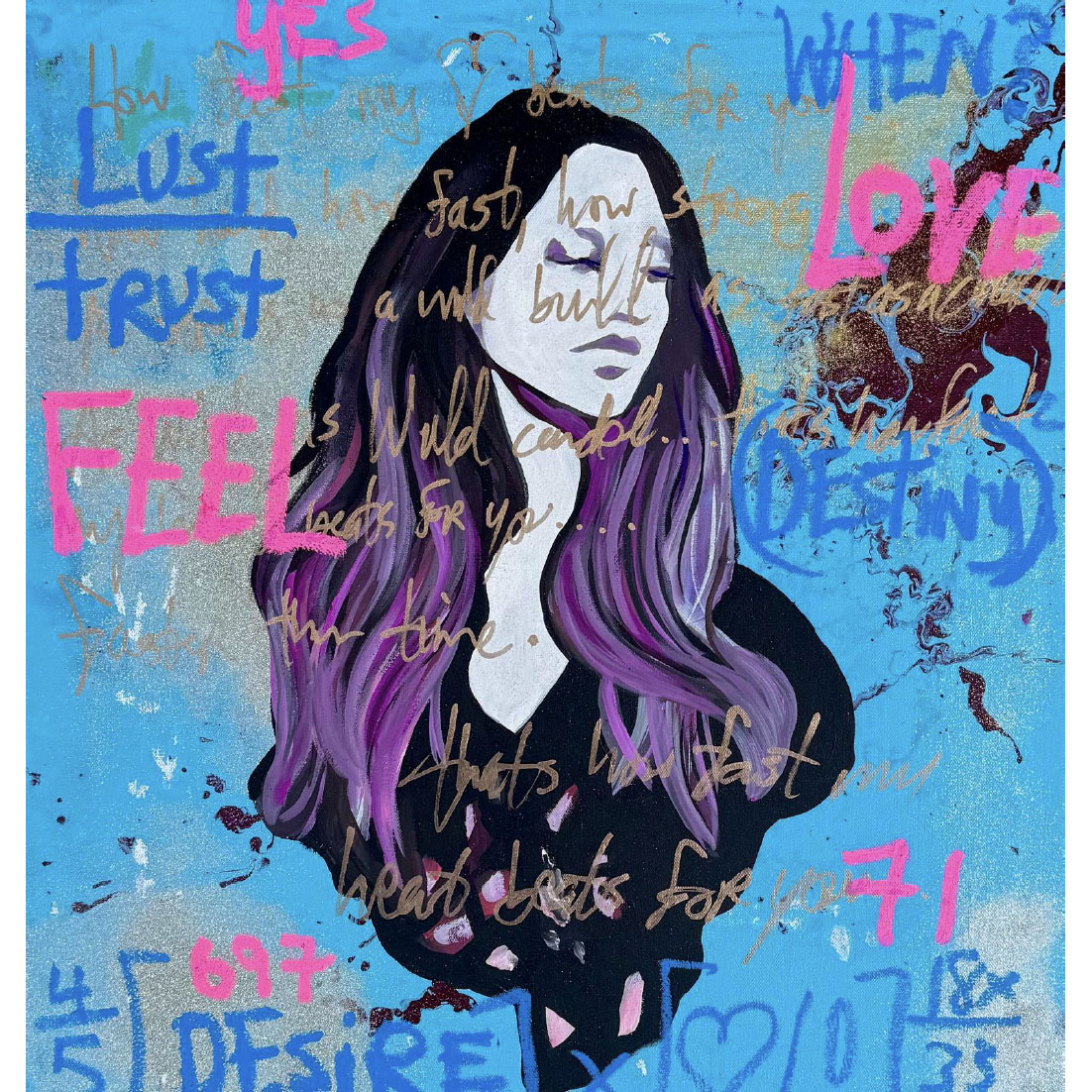 Not Easy | 28” x 28”