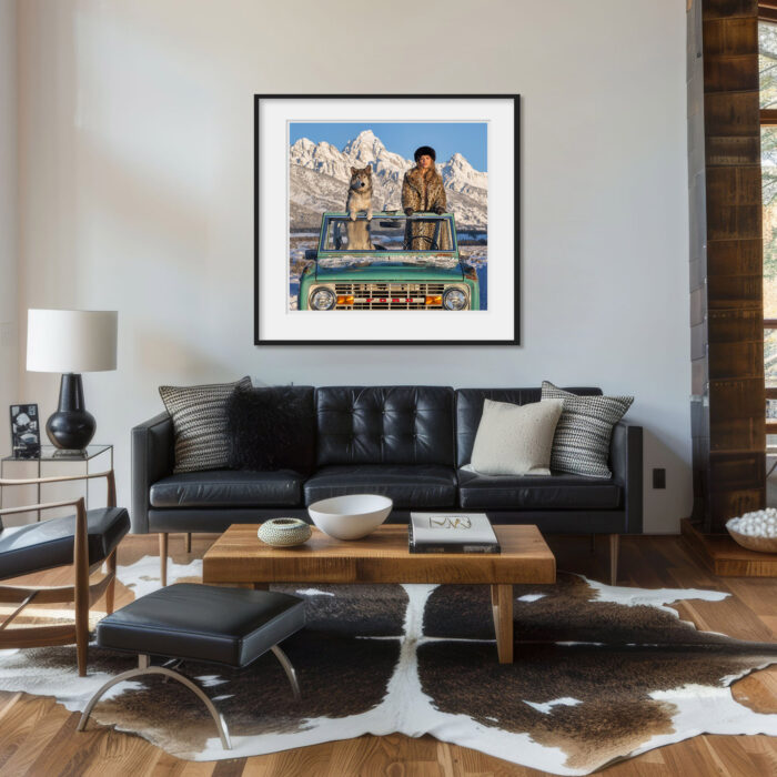 The Grand Tetons Colour | Standard 37” x 39”, 52” x 54” Framed