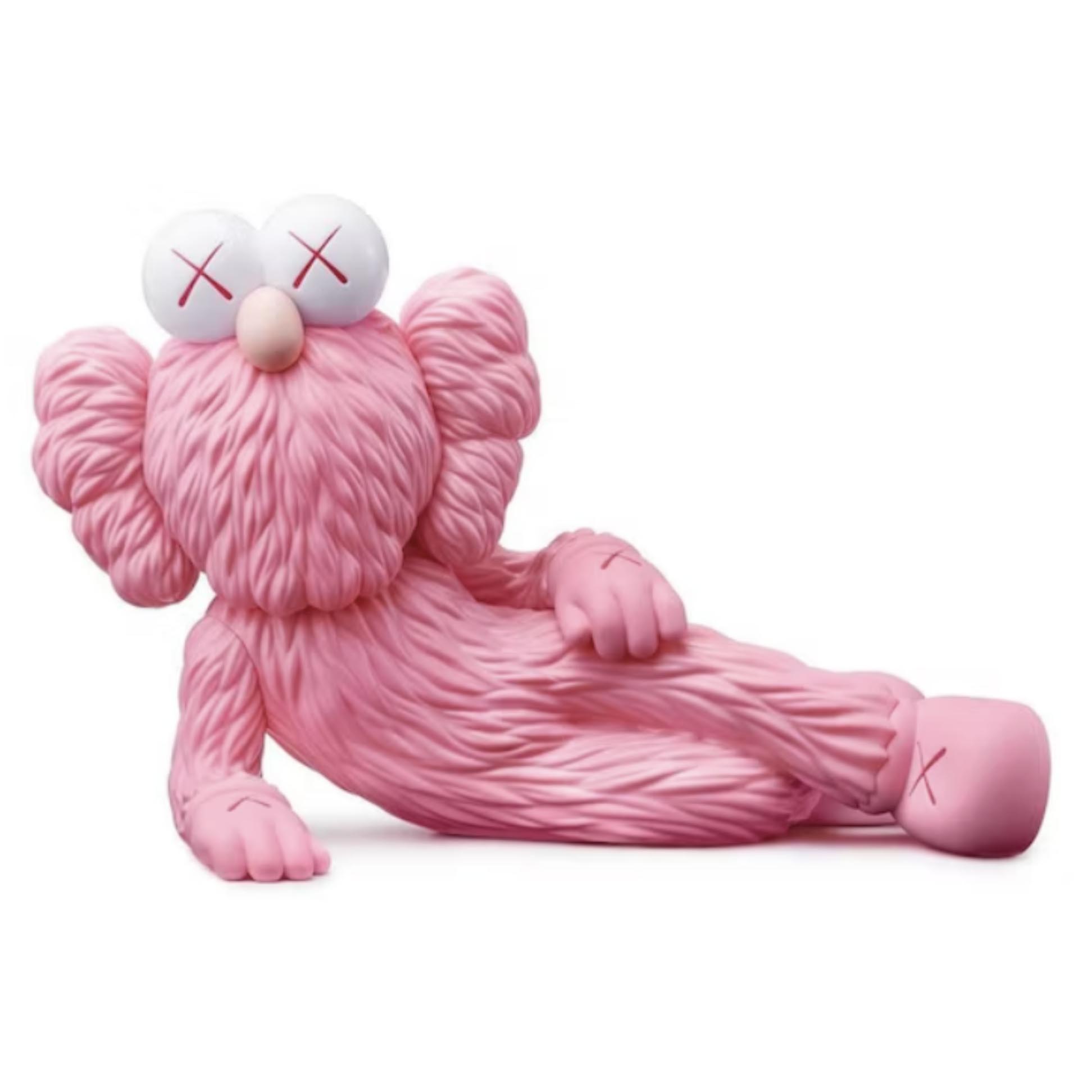 KAWS TIME OFF Vinyl Figure Pink | 7" × 11" × 6"