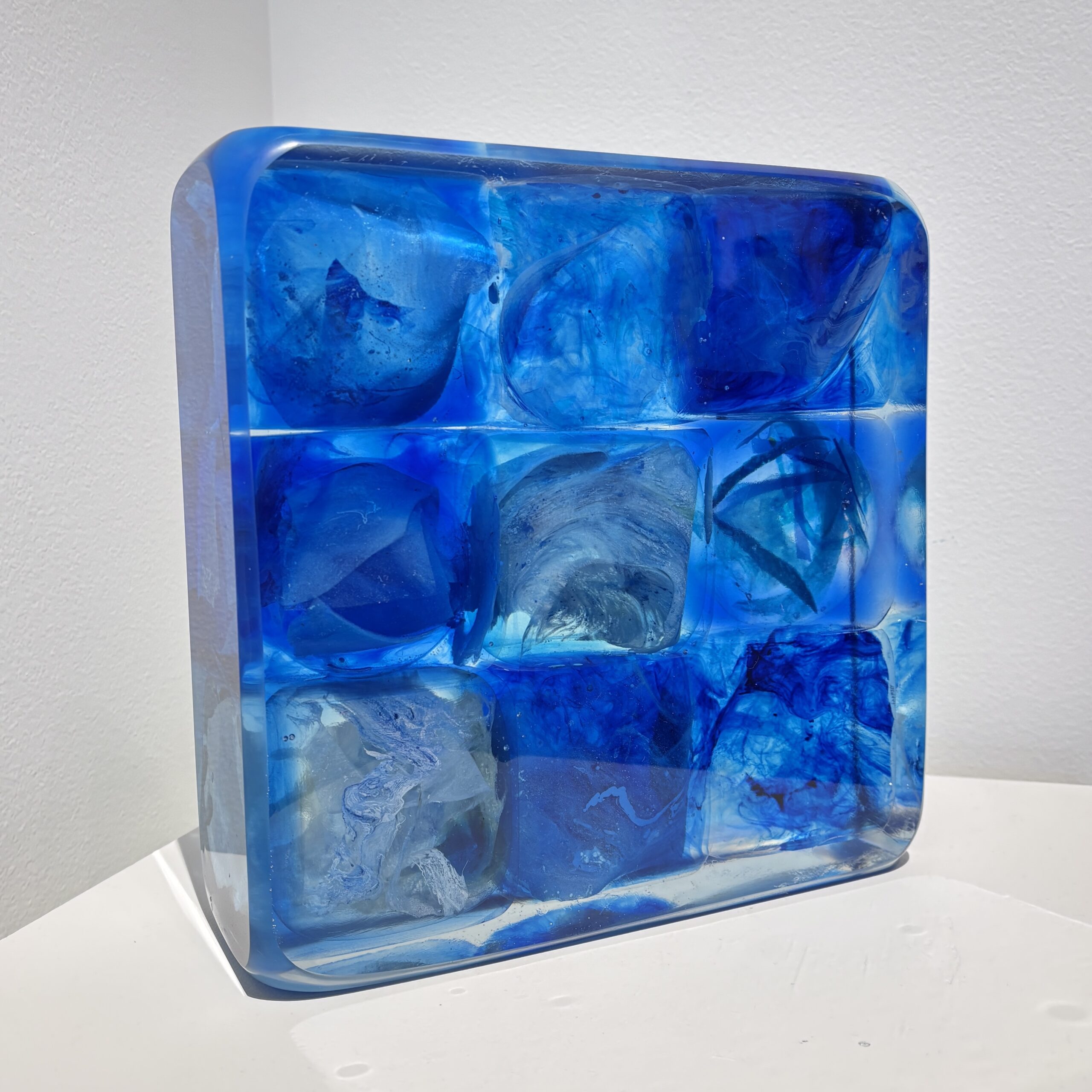 Dark Aqua Block | 10" x 10" x 3.5"