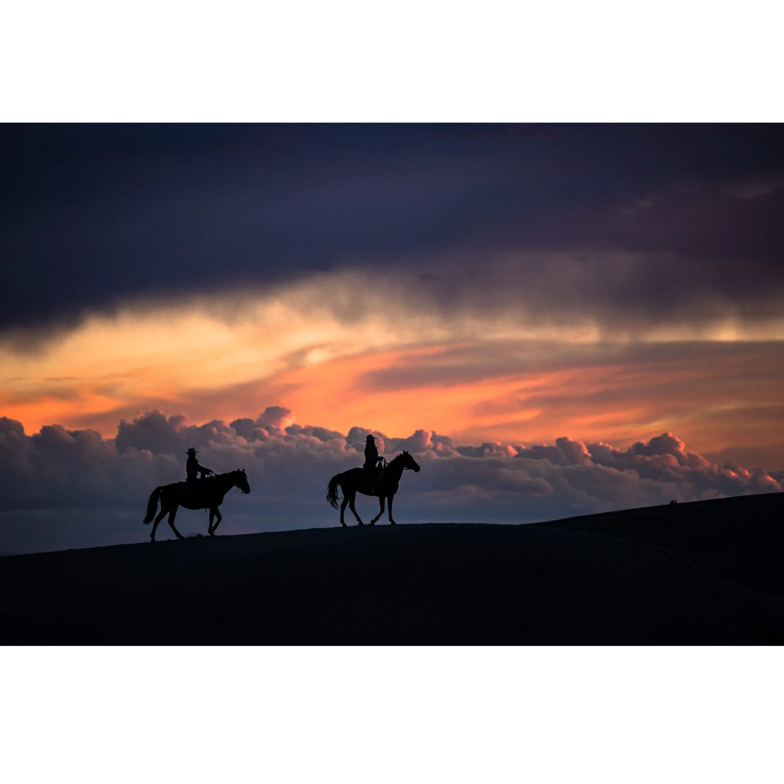 Sunset Cowgirls | 24" x 36"