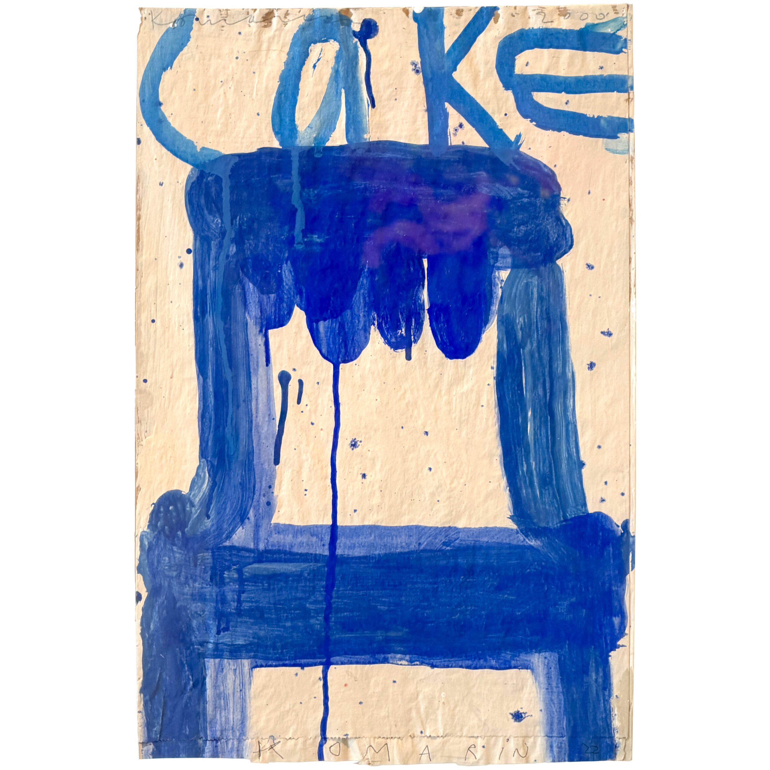 Blue on White | 12" x 18", 17" x 23" Framed