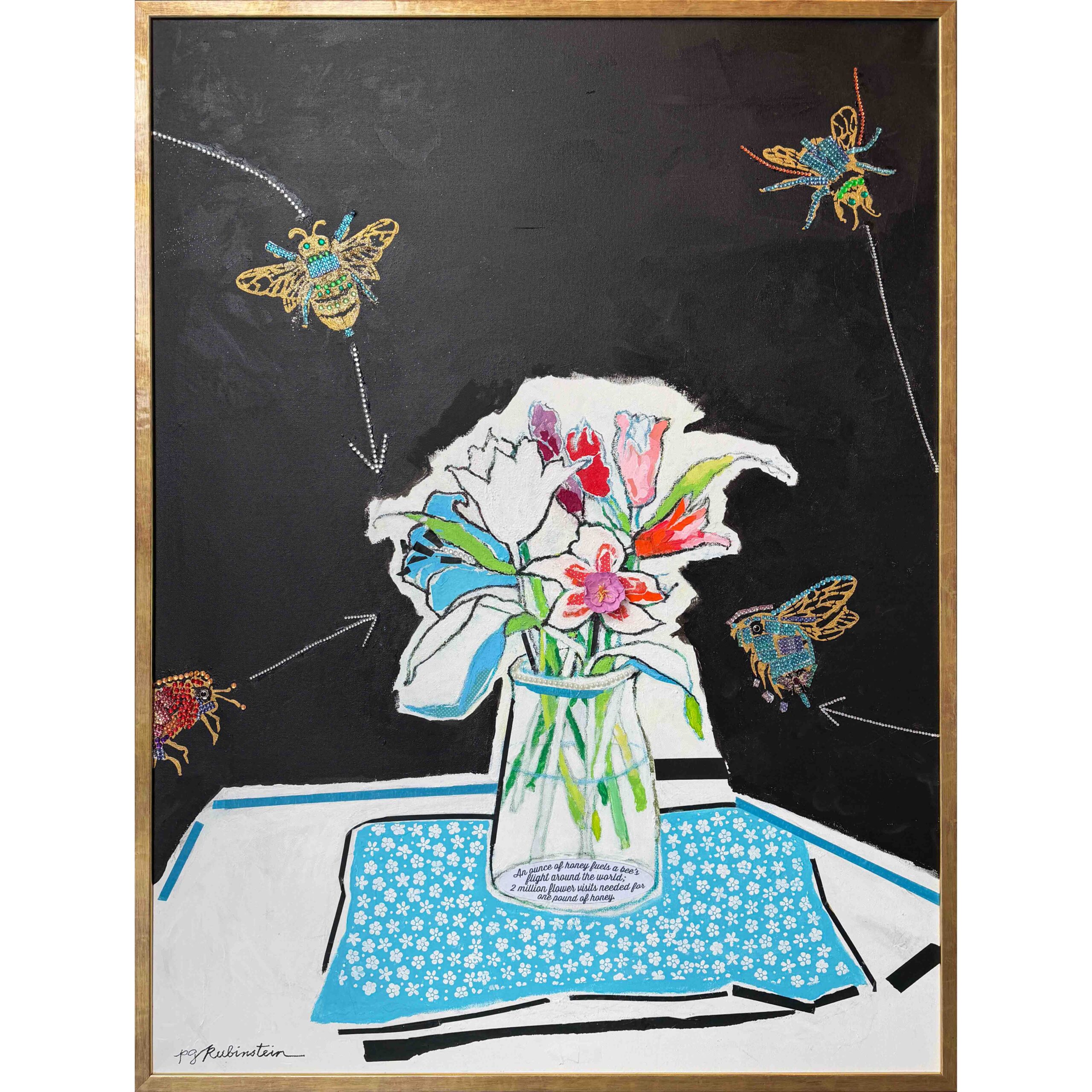 1 Pound of Honey | 48" x 36", 49" x 37" Framed