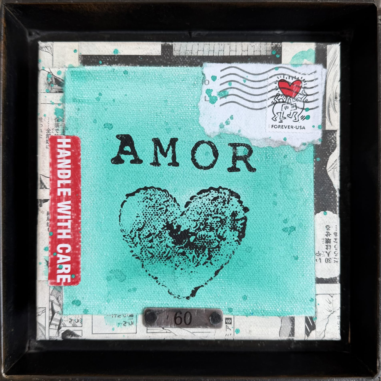 Amor, handle with care | 8" x 8"