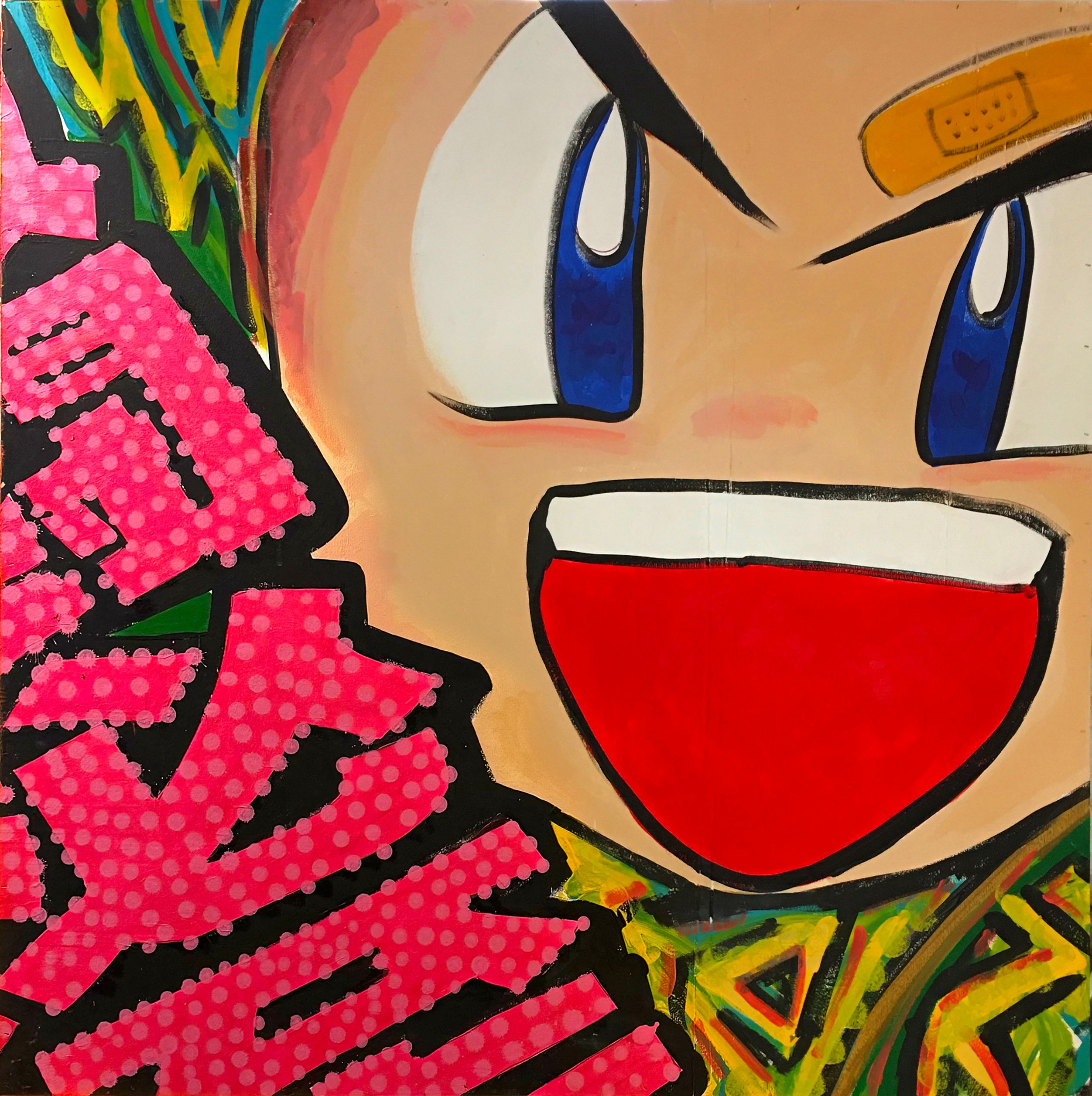 Fierce Fighter | 48" x 48"