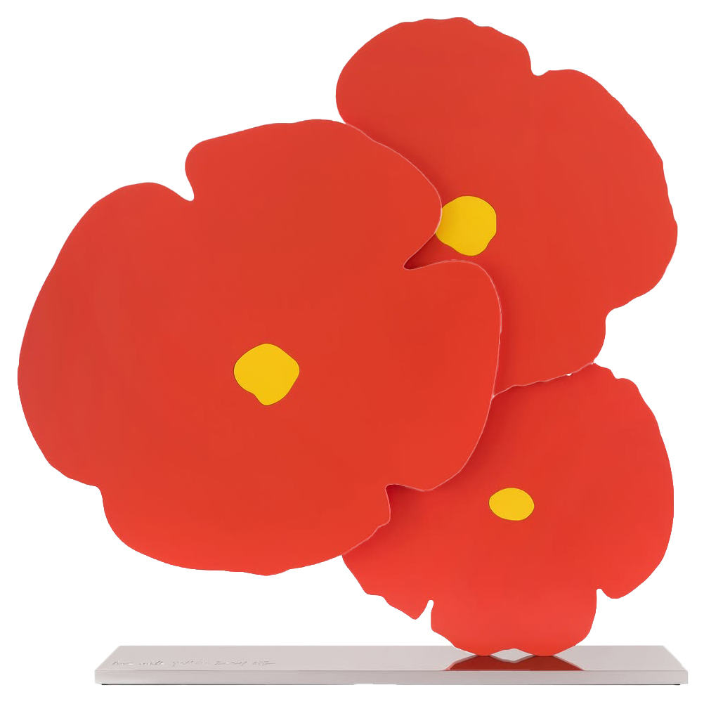 Red with Yellow | 24.5" × 24" × 3.5"