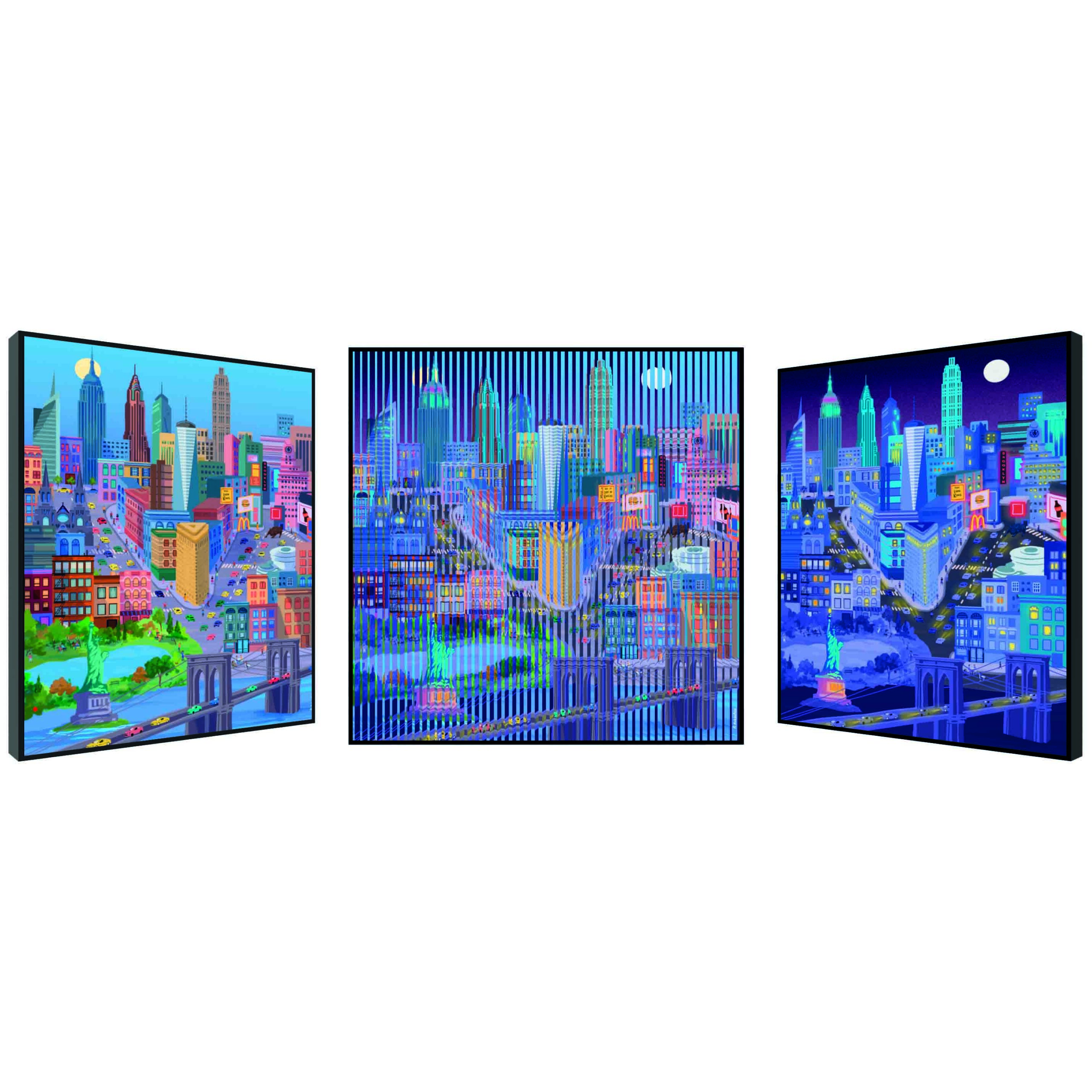 Big Apple | 29" x 29", 32.5" x 32.5" Framed