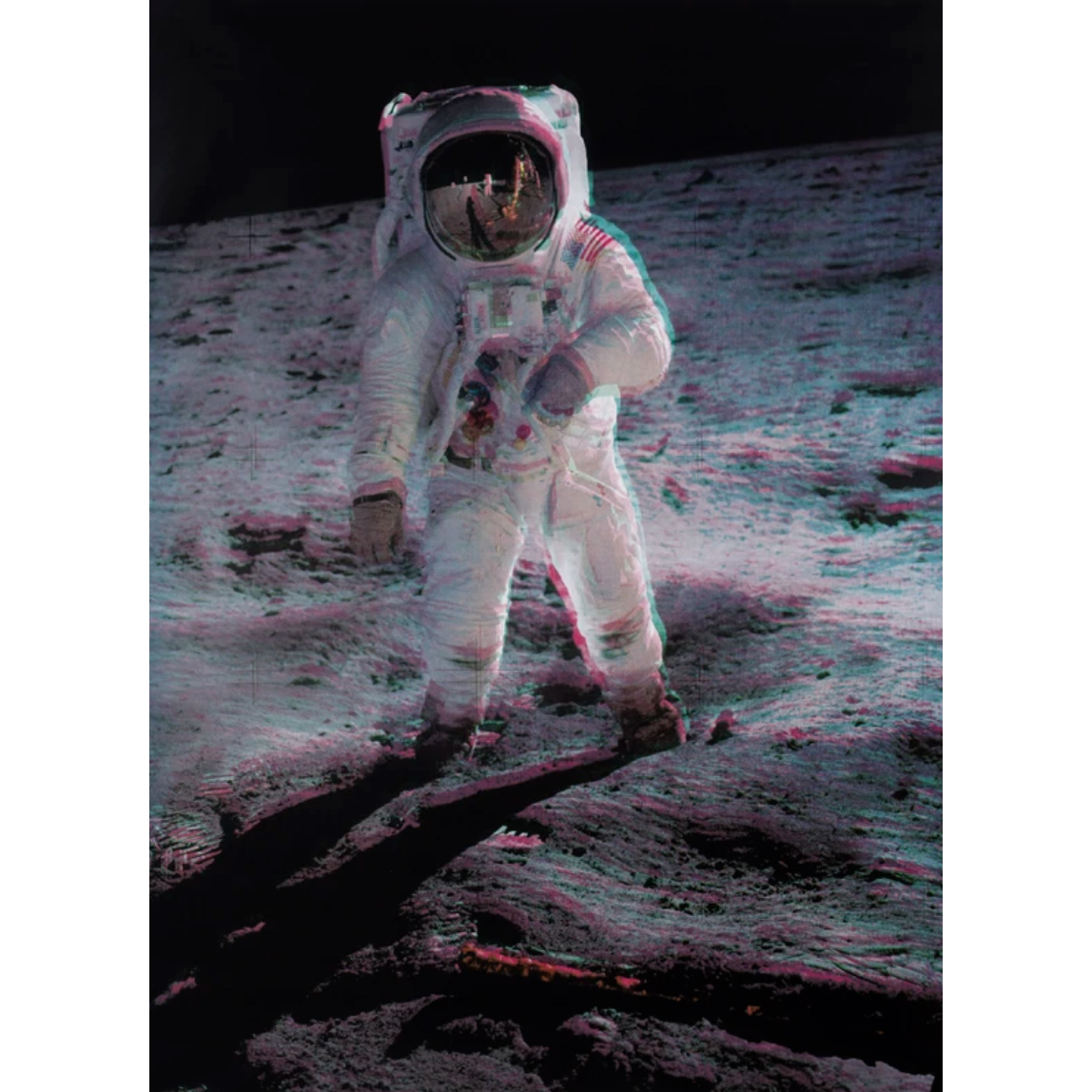 Man on the Moon #4 (Non Diamond Dust) if You Belive Theres Nothing Up His Sleeve, Then Nothing is C | 76" x 55"