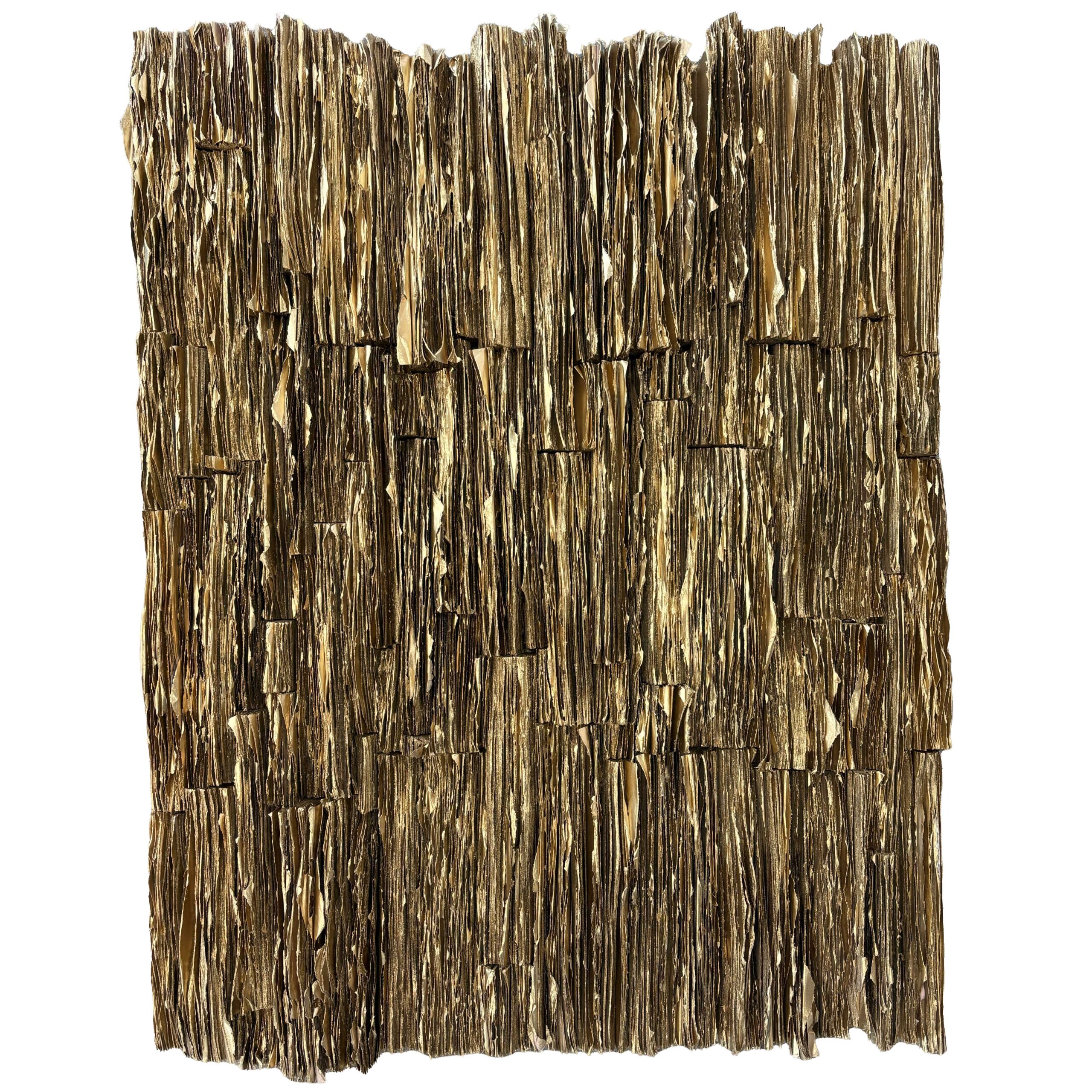 Silent Shelves Gold | 31.5" x 24.5"